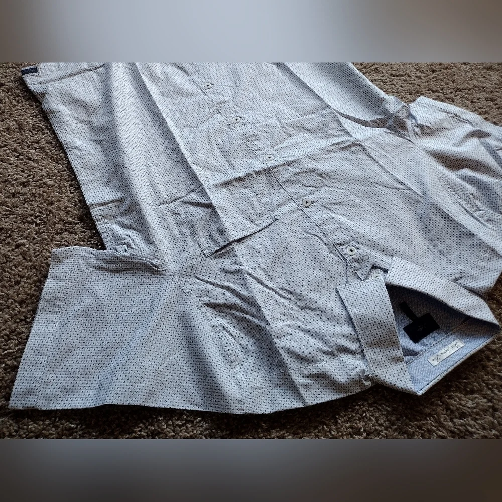 Good Man Brand Button Down Short Sleeve Shirt Medium NWOT - Picture 2 of 12